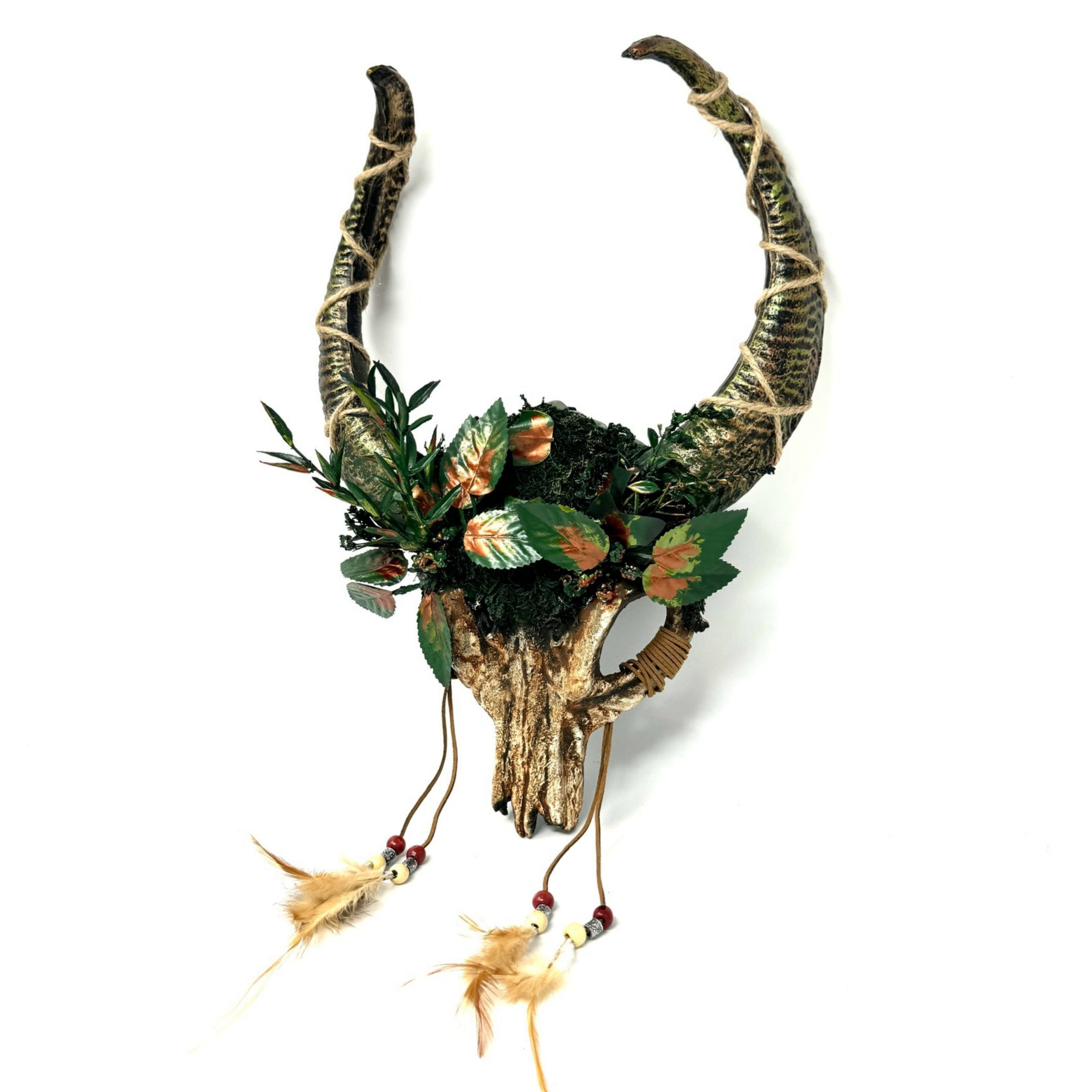 Woodland Krampus Ram Goat Horns Devil Halloween Masquerade Party Mask