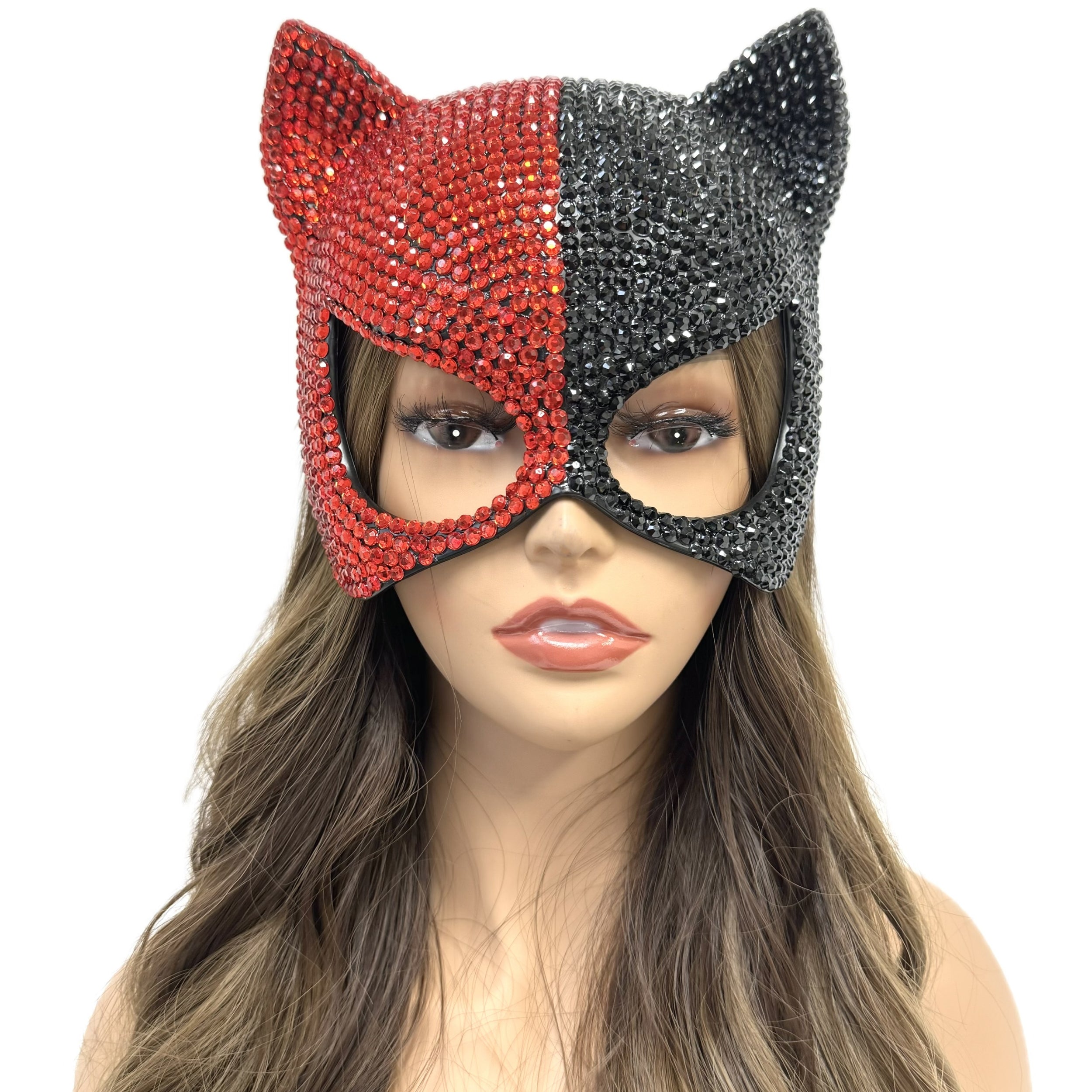 Cat Face Masquerade Mask For Halloween Venetian Mardi Gras Party Costume Masks