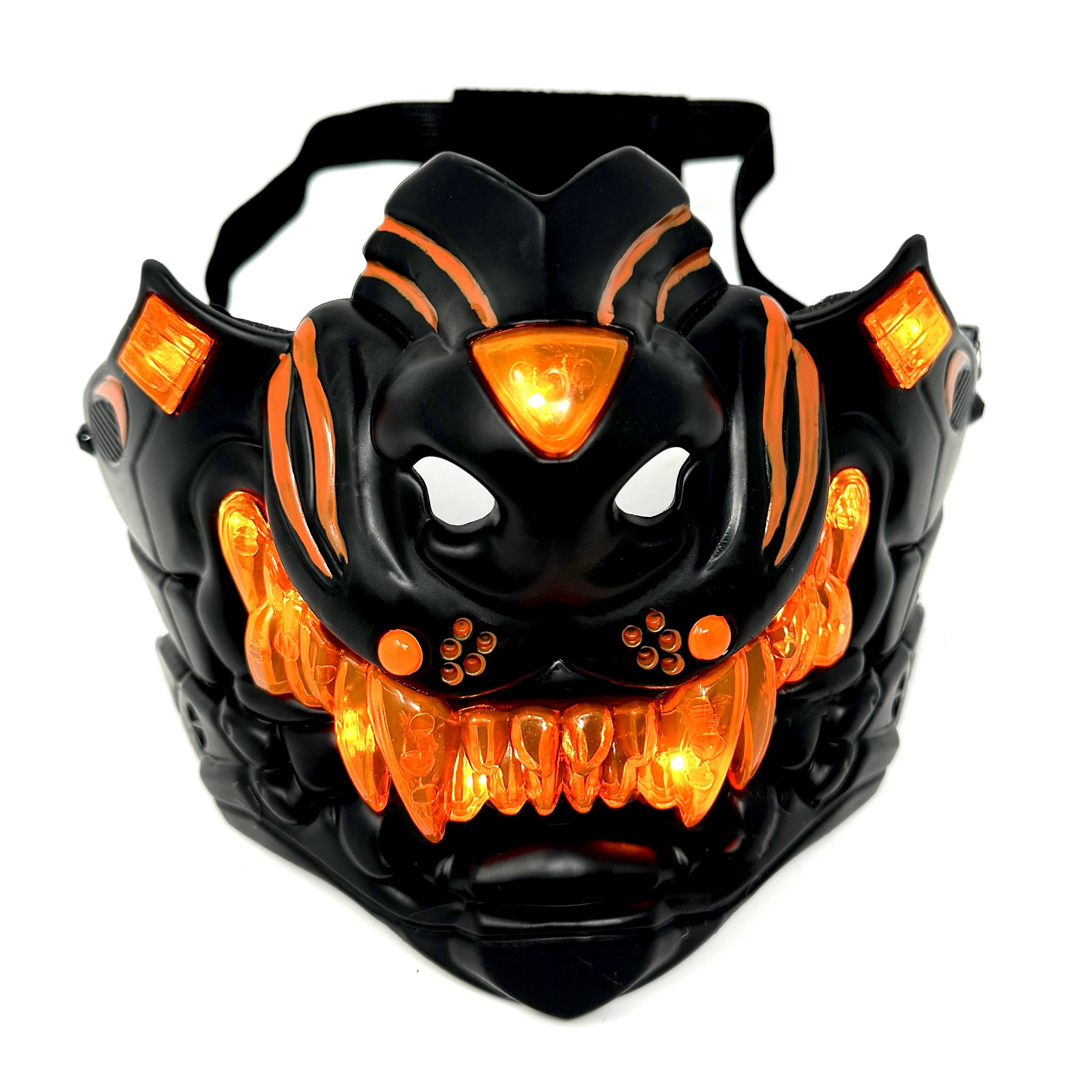 Steampunk Style LED Light UP Metallic Half Face Masquerade Party Masks