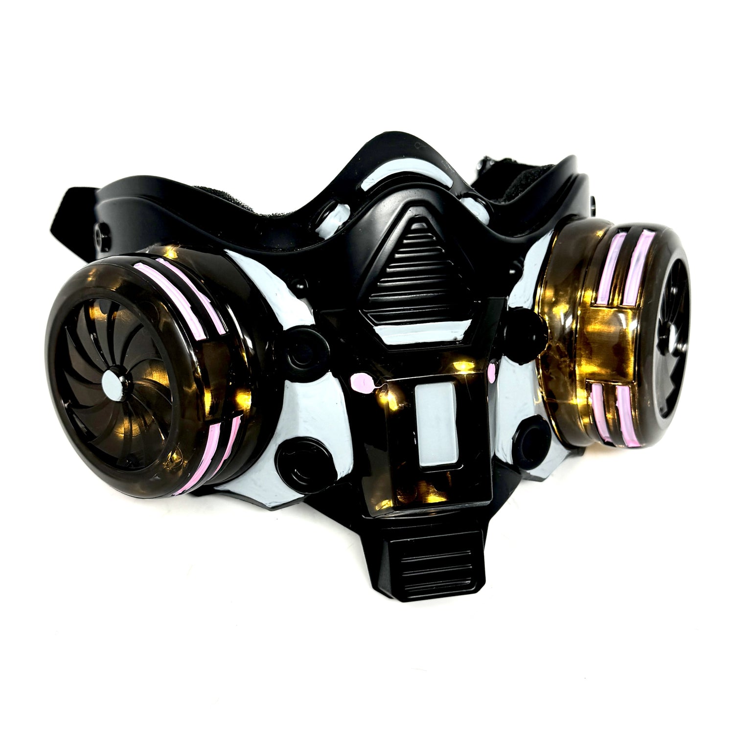 Steampunk Style LED Light UP Metallic Half Face Masquerade Party Masks