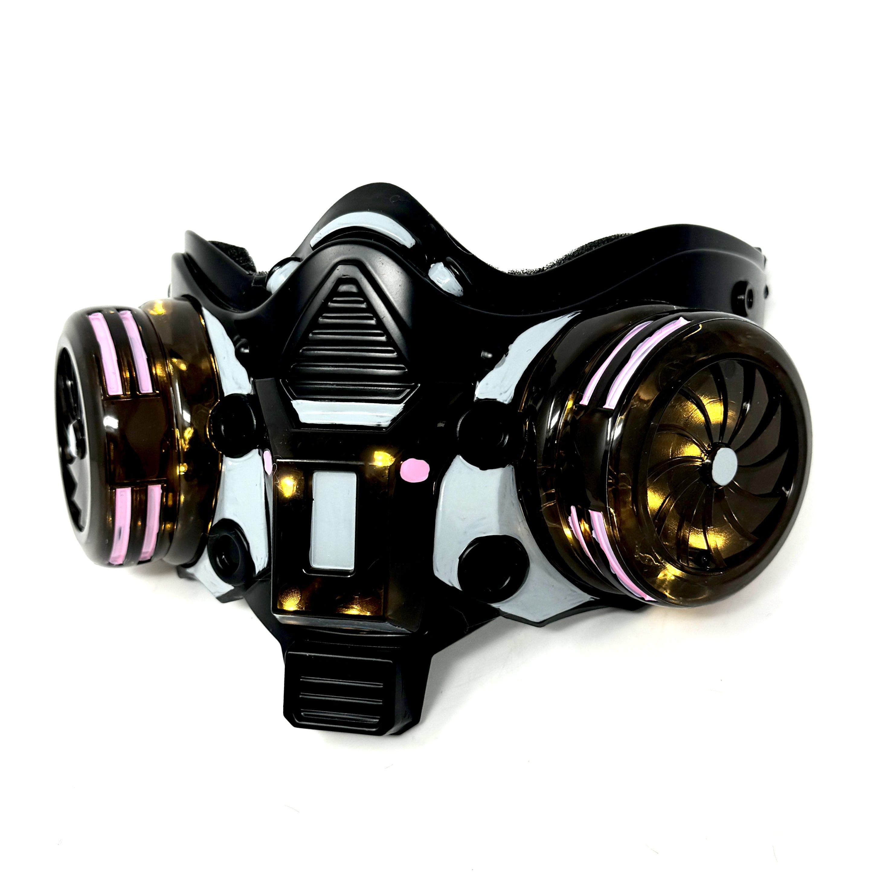 Steampunk Style LED Light UP Metallic Half Face Masquerade Party Masks