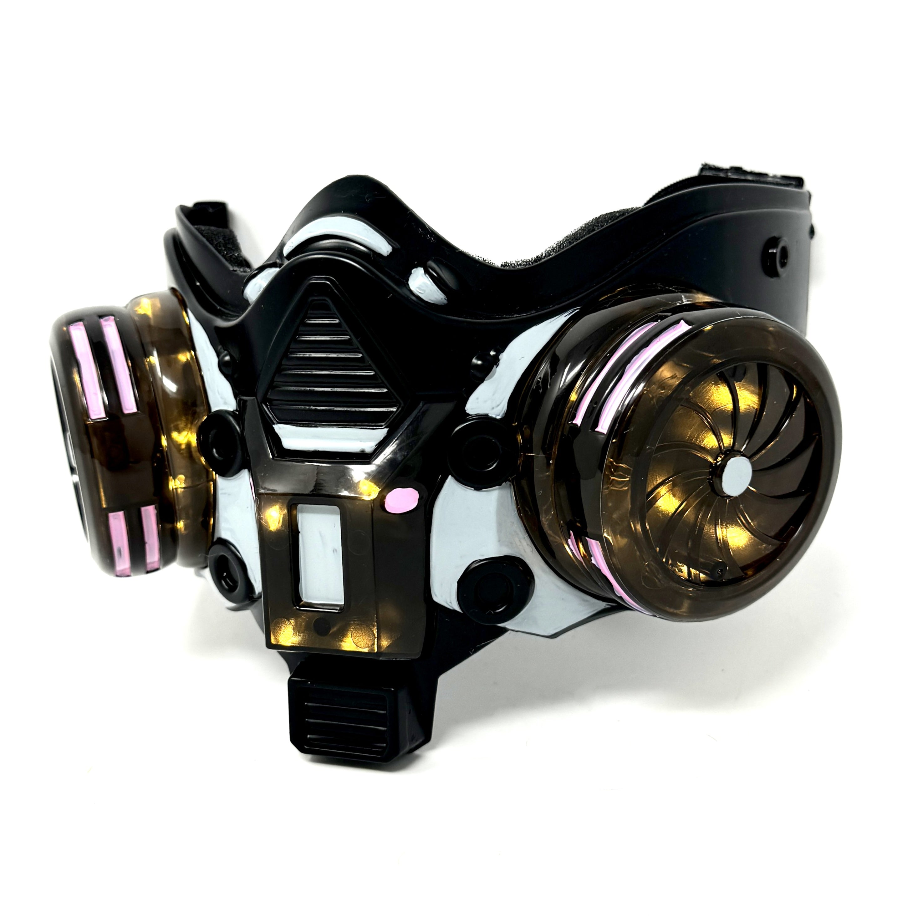 Steampunk Style LED Light UP Metallic Half Face Masquerade Party Masks
