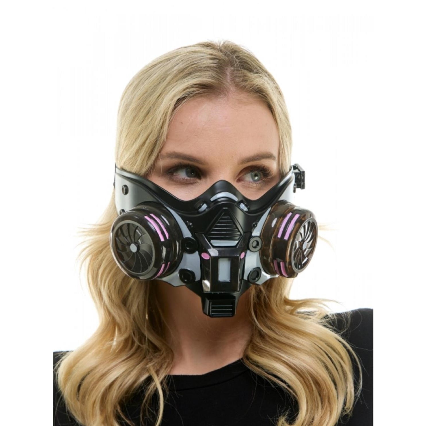 Steampunk Style LED Light UP Metallic Half Face Masquerade Party Masks