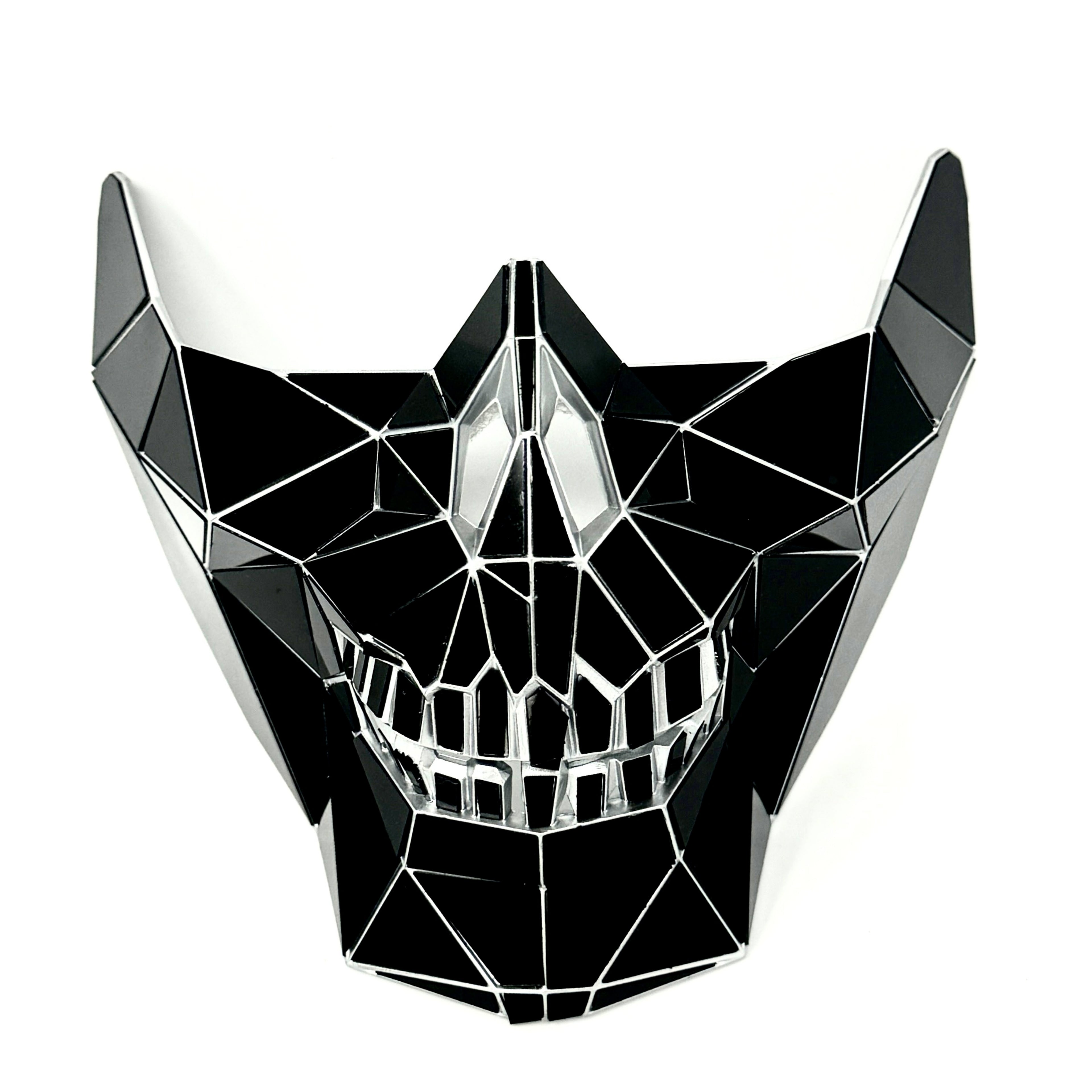 Polygon Mirror Rhinestone Masquerade Party Mask, Halloween Ball Party masks