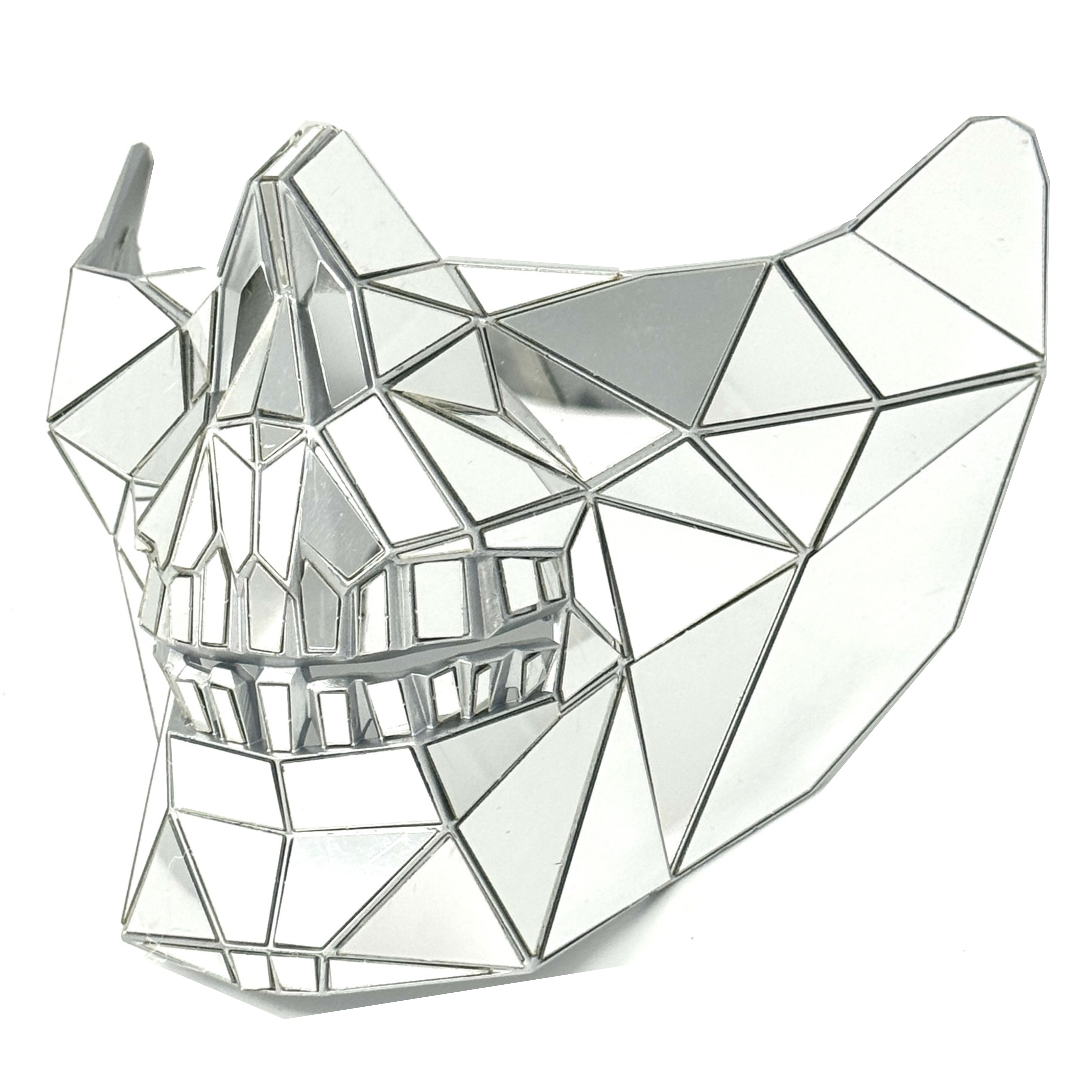 Polygon Mirror Rhinestone Masquerade Party Mask, Halloween Ball Party masks