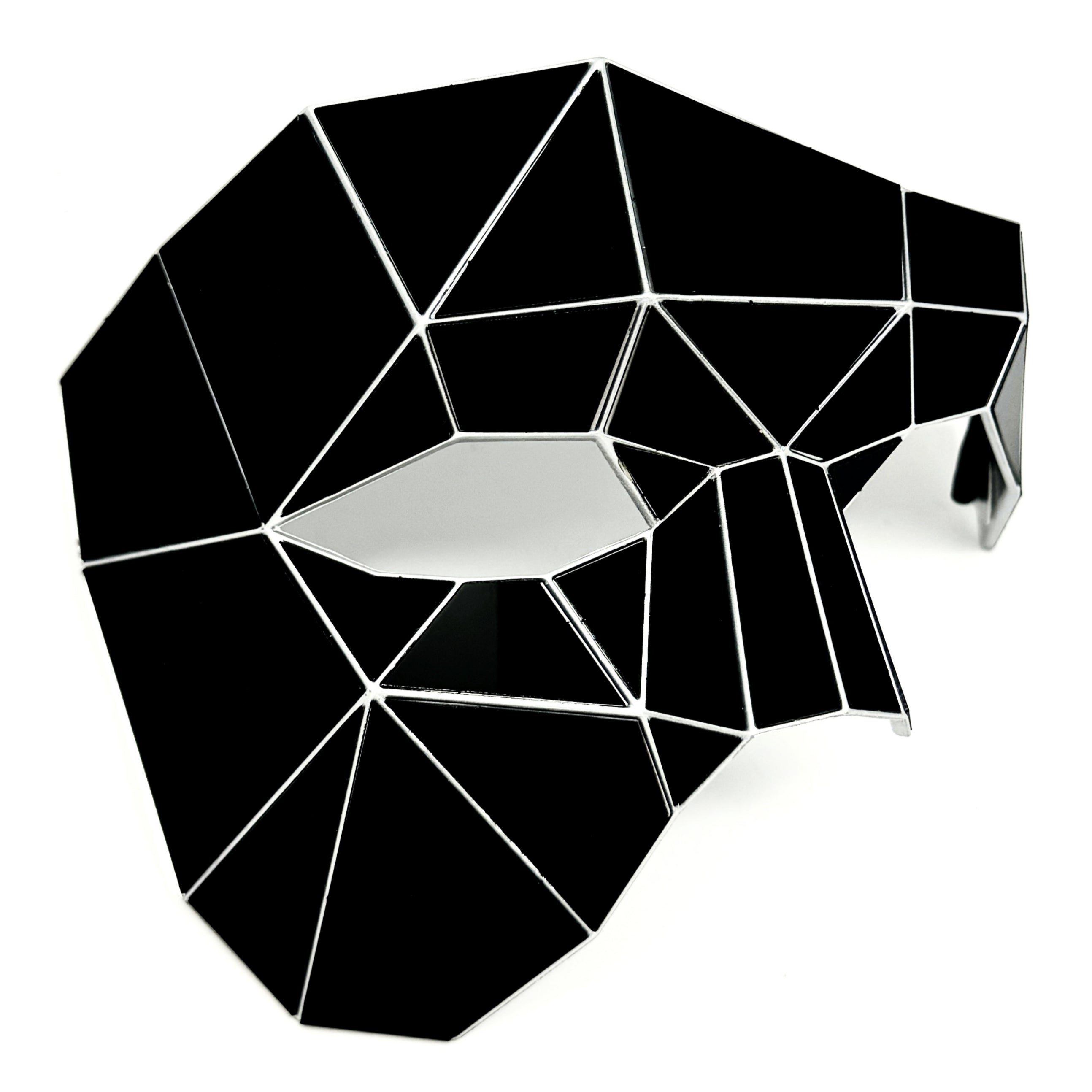 Polygon Mirror Rhinestone Masquerade Party Mask, Halloween Ball Party masks
