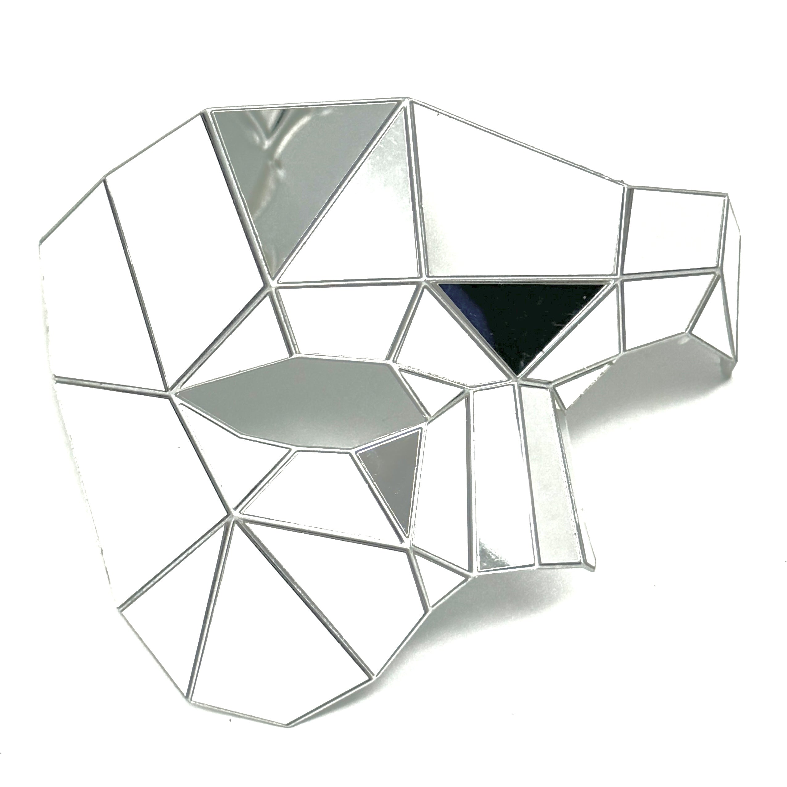 Polygon Mirror Rhinestone Masquerade Party Mask, Halloween Ball Party masks