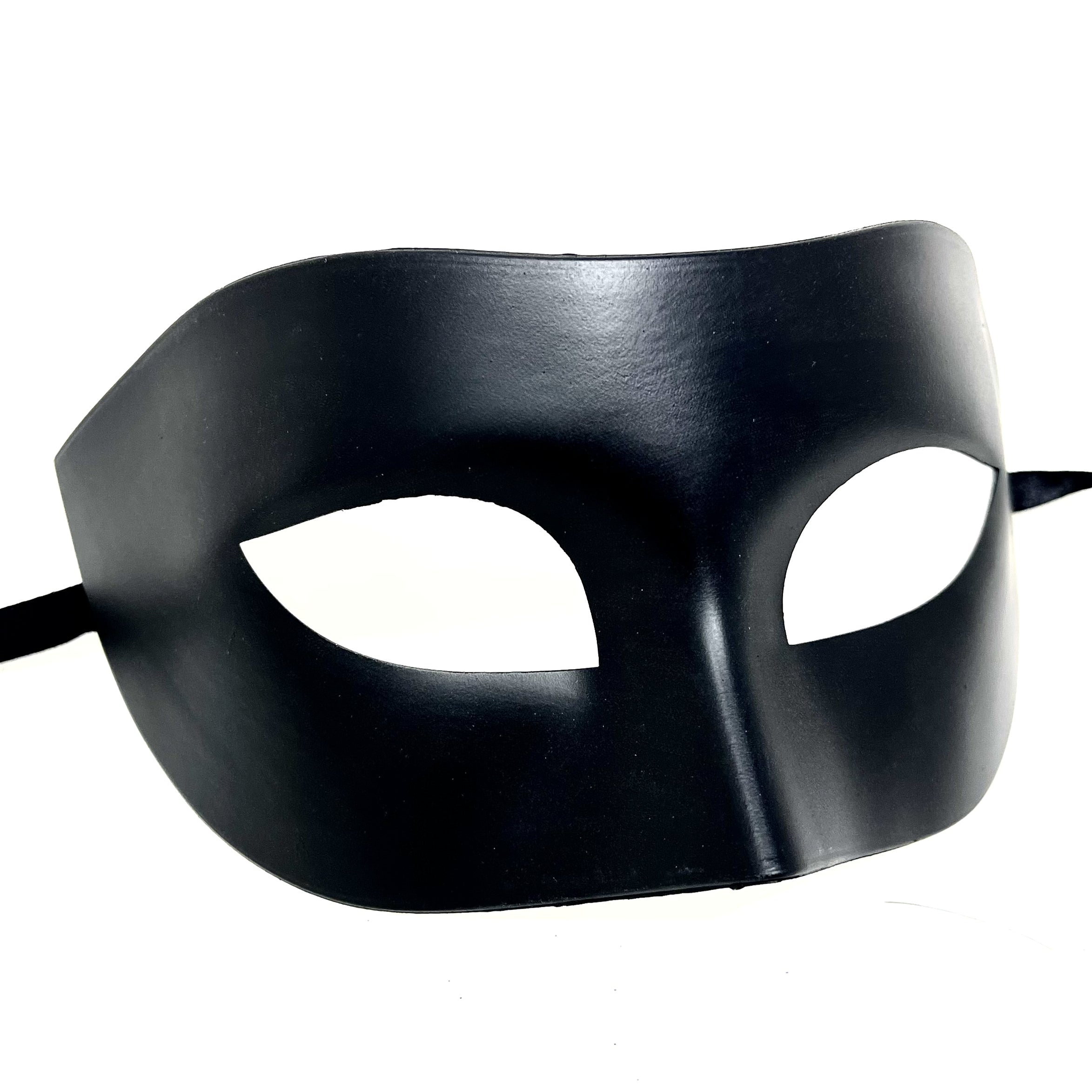 Men Costume Mask Masquerade Party Eye Masks For Halloween , Mardi Gras - Black