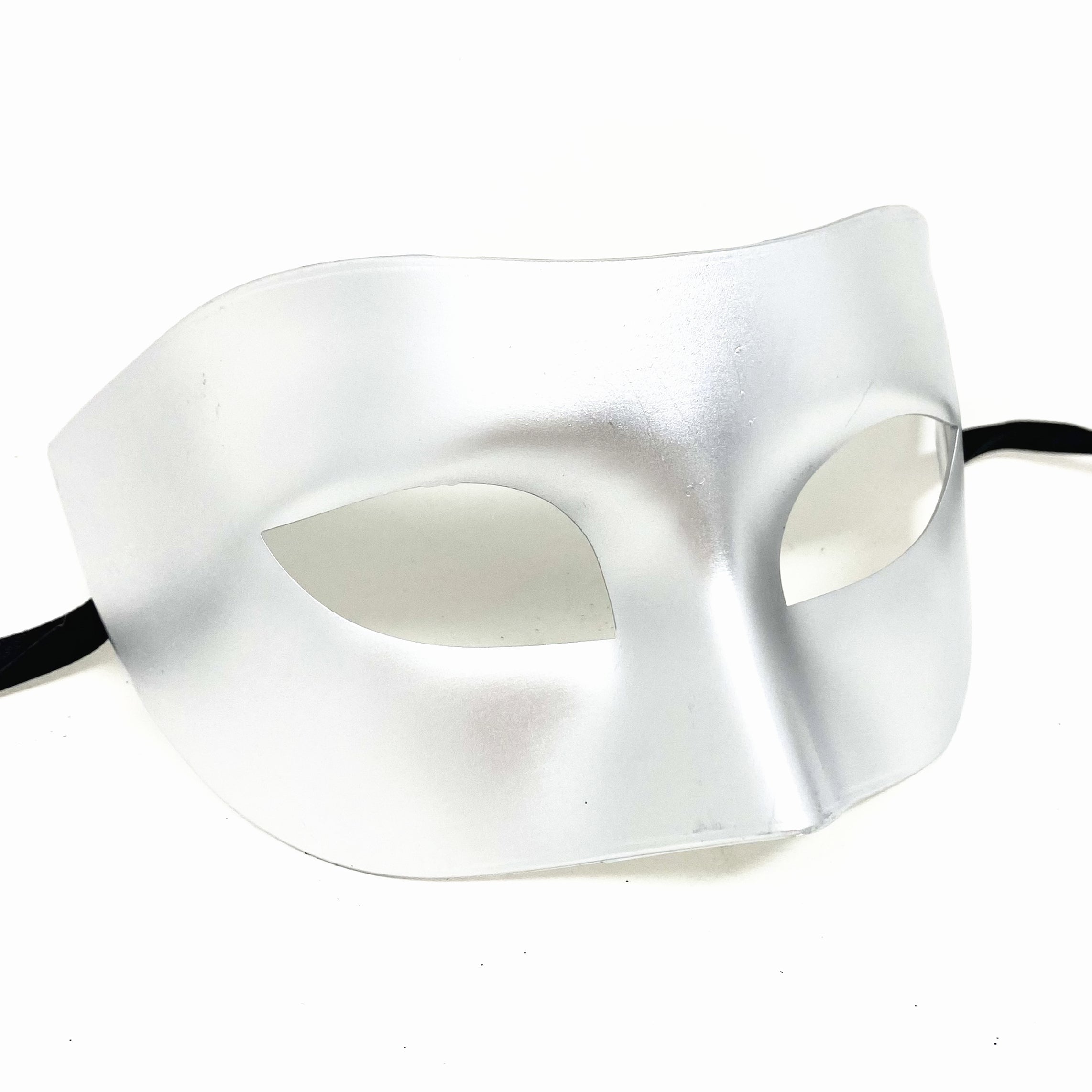 Men Costume Mask Masquerade Party Eye Masks For Halloween , Mardi Gras - Silver