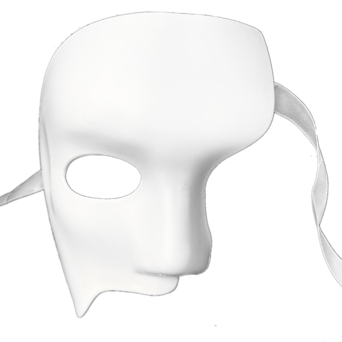 Men Costume Phantom of The Opera Half Face Masquerade Masks - White