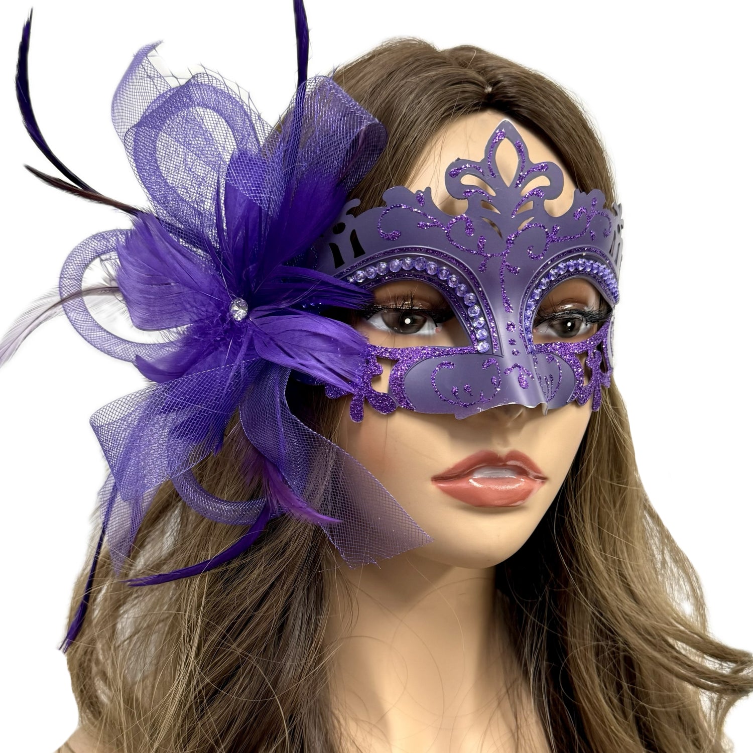 Women Costume Mask Masquerade Party Feather Eye Masks