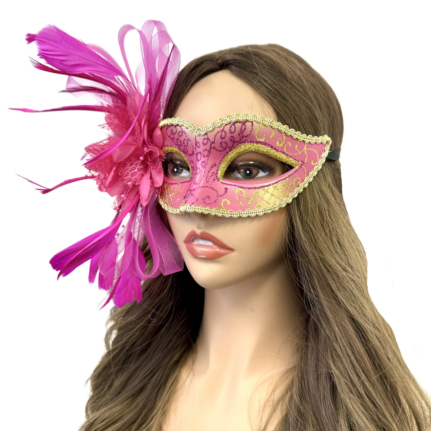 Women Costume Feather Eye Mask Masquerade Party Ball Masks For Halloween Mardi Gras