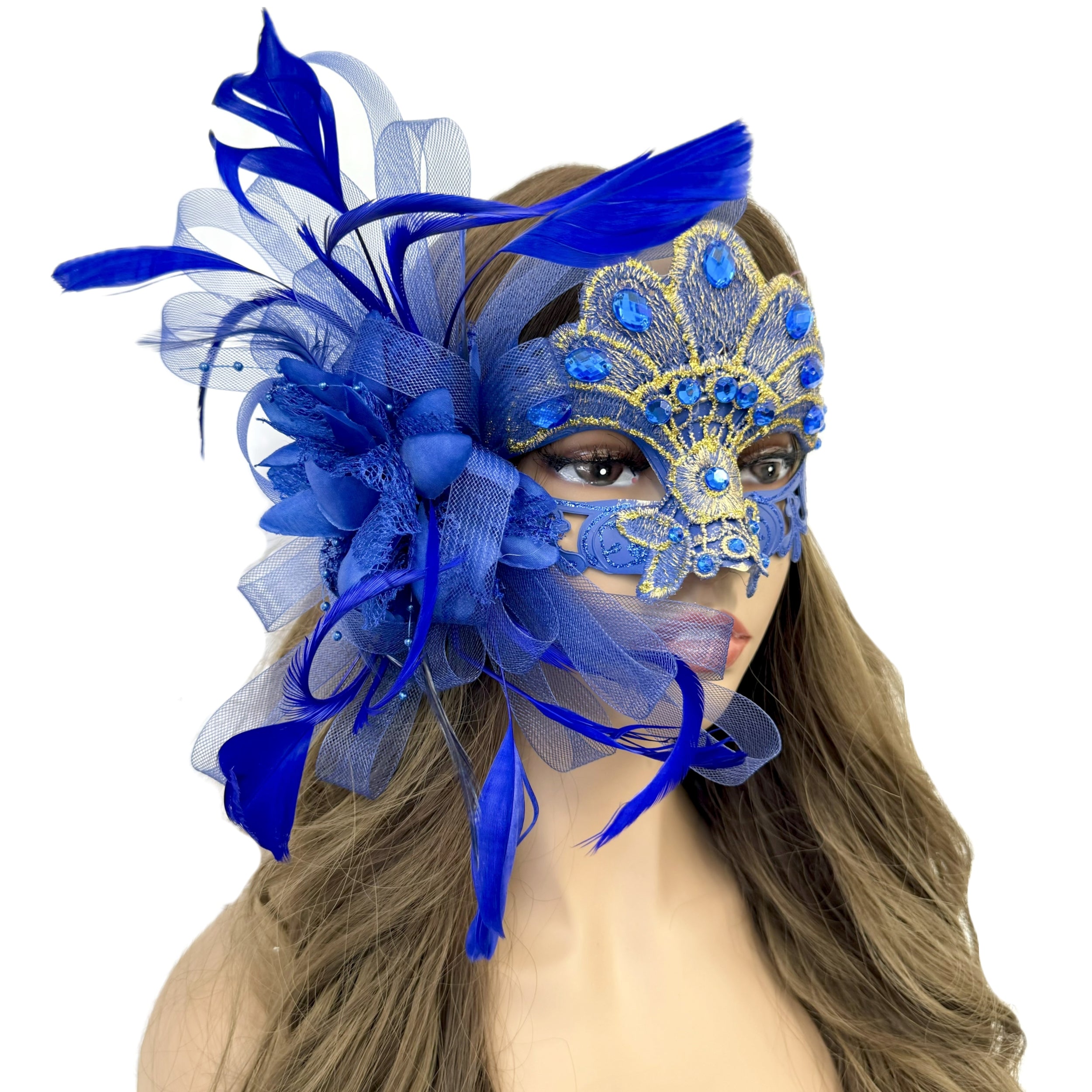 Women Costume Feather Eye Mask Masquerade Party Ball Masks