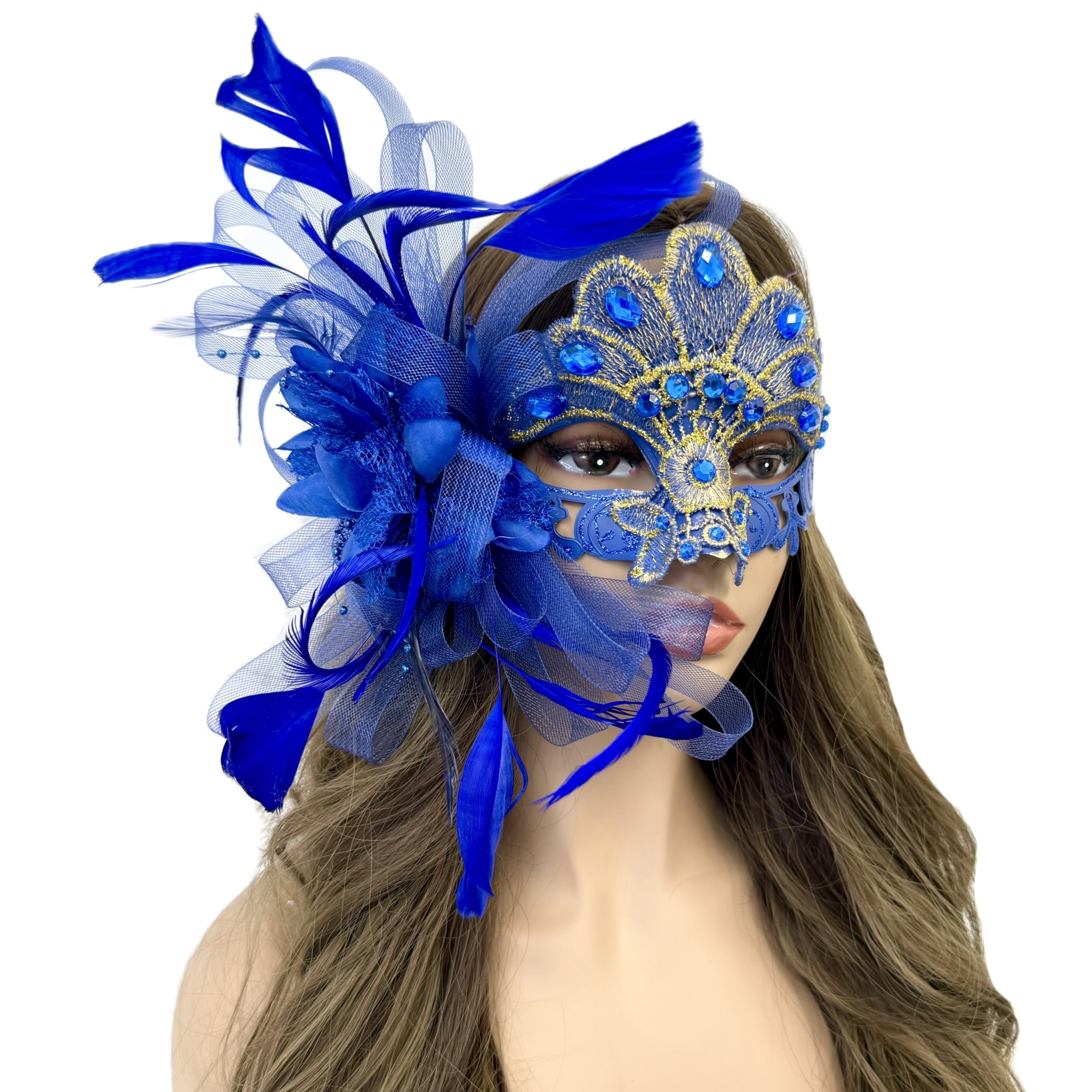 Women Costume Feather Eye Mask Masquerade Party Ball Masks