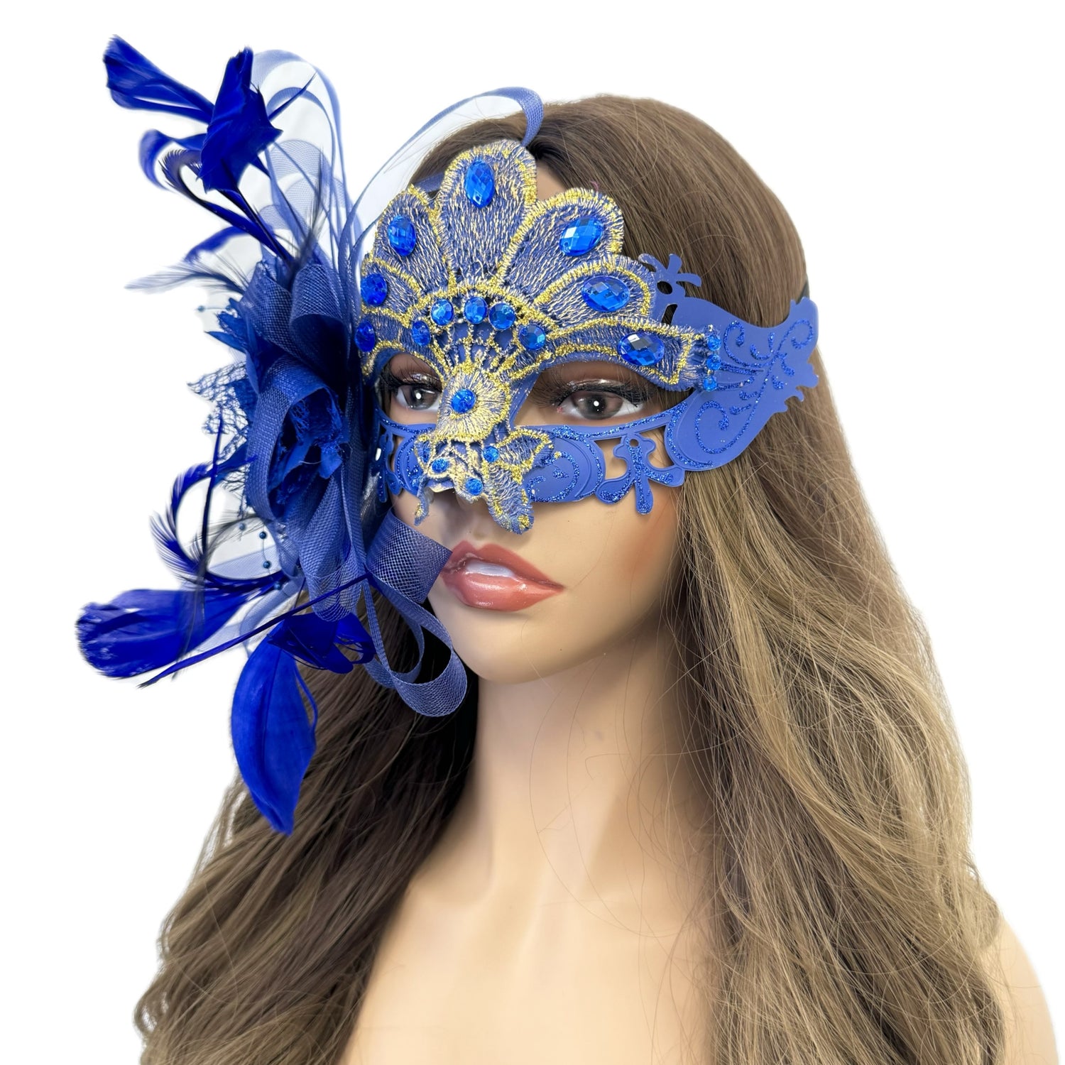 Women Costume Feather Eye Mask Masquerade Party Ball Masks For Halloween Mardi Gras