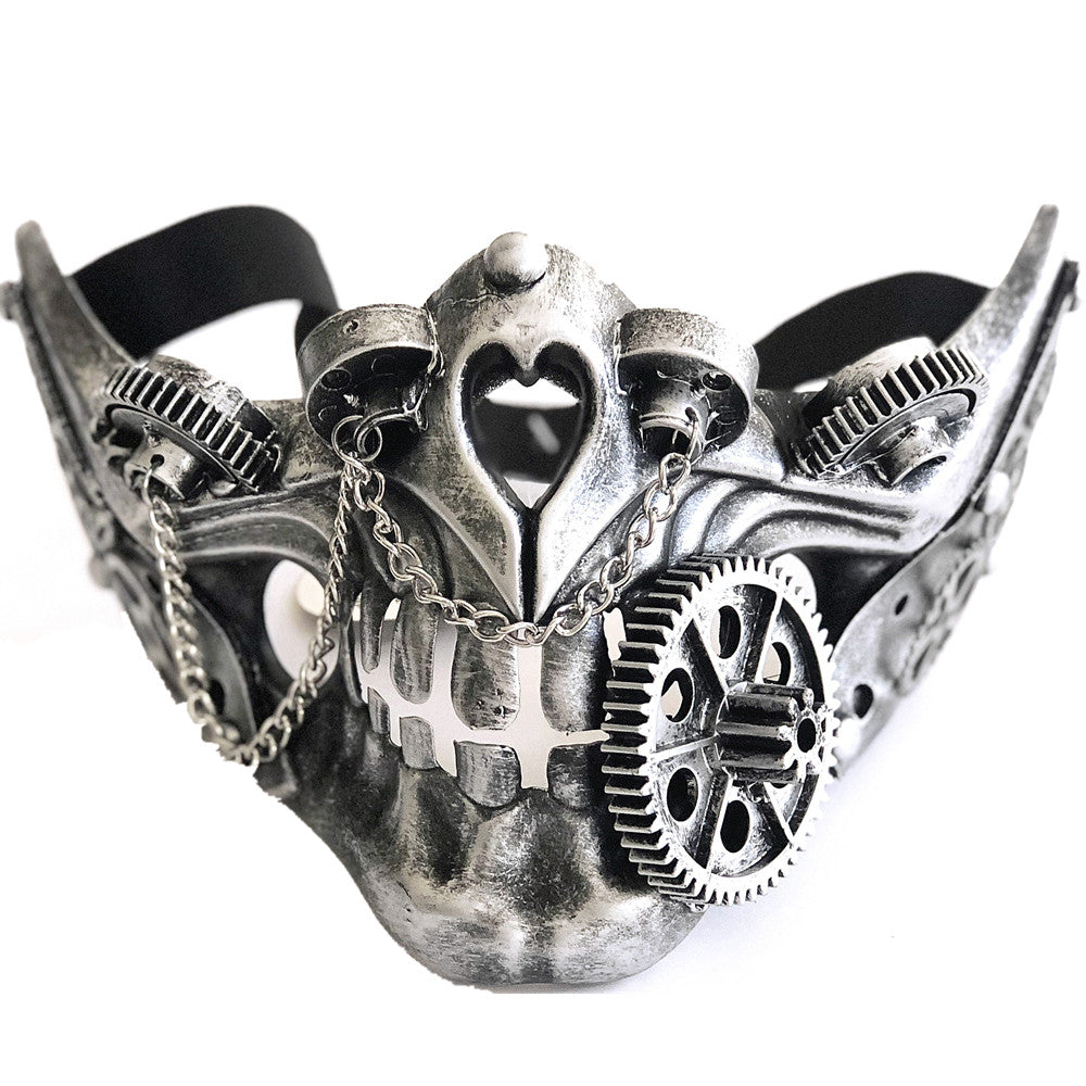 Steampunk Costume Metallic Half Face Mask Masquerade Party Masks