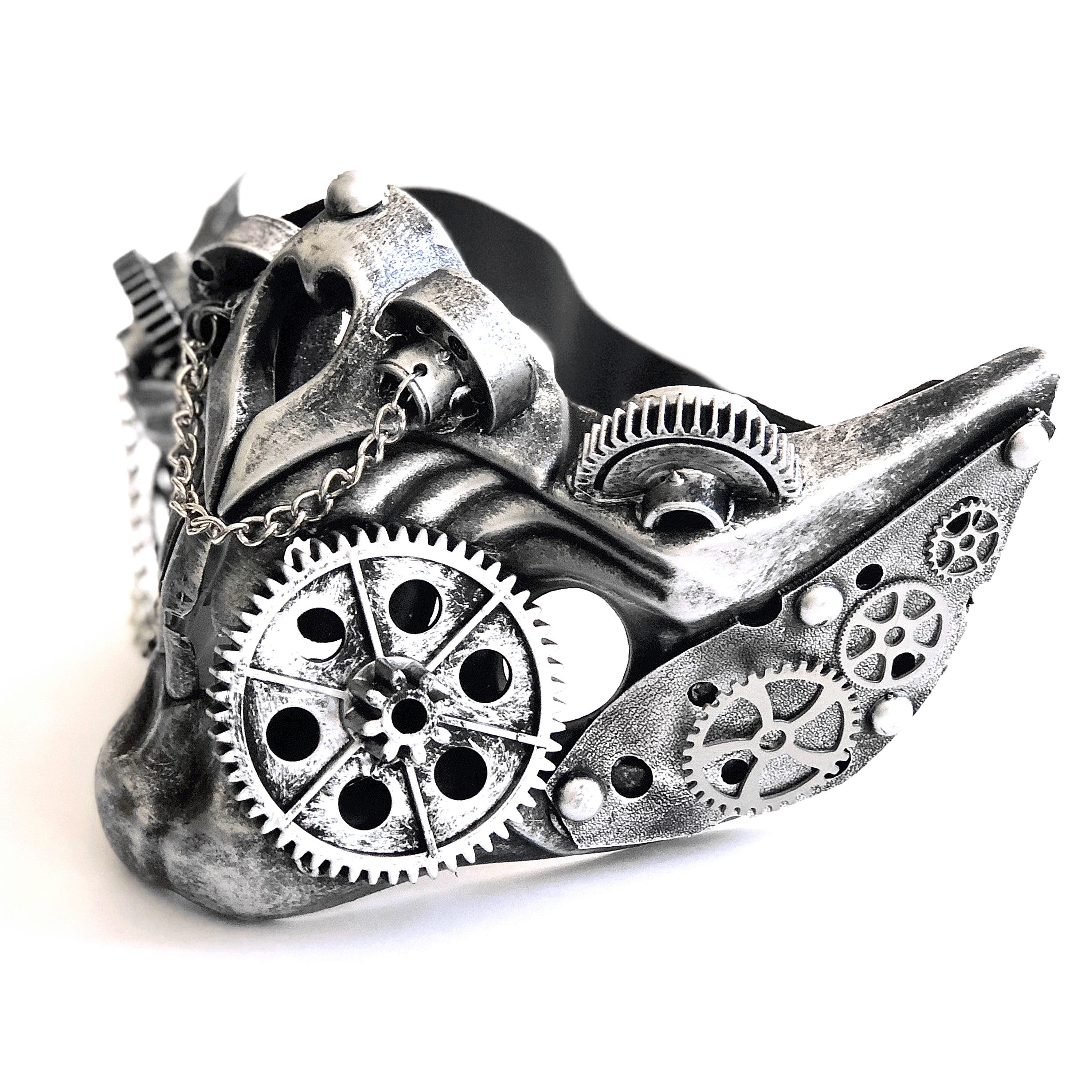 Steampunk Costume Metallic Half Face Mask Masquerade Party Masks