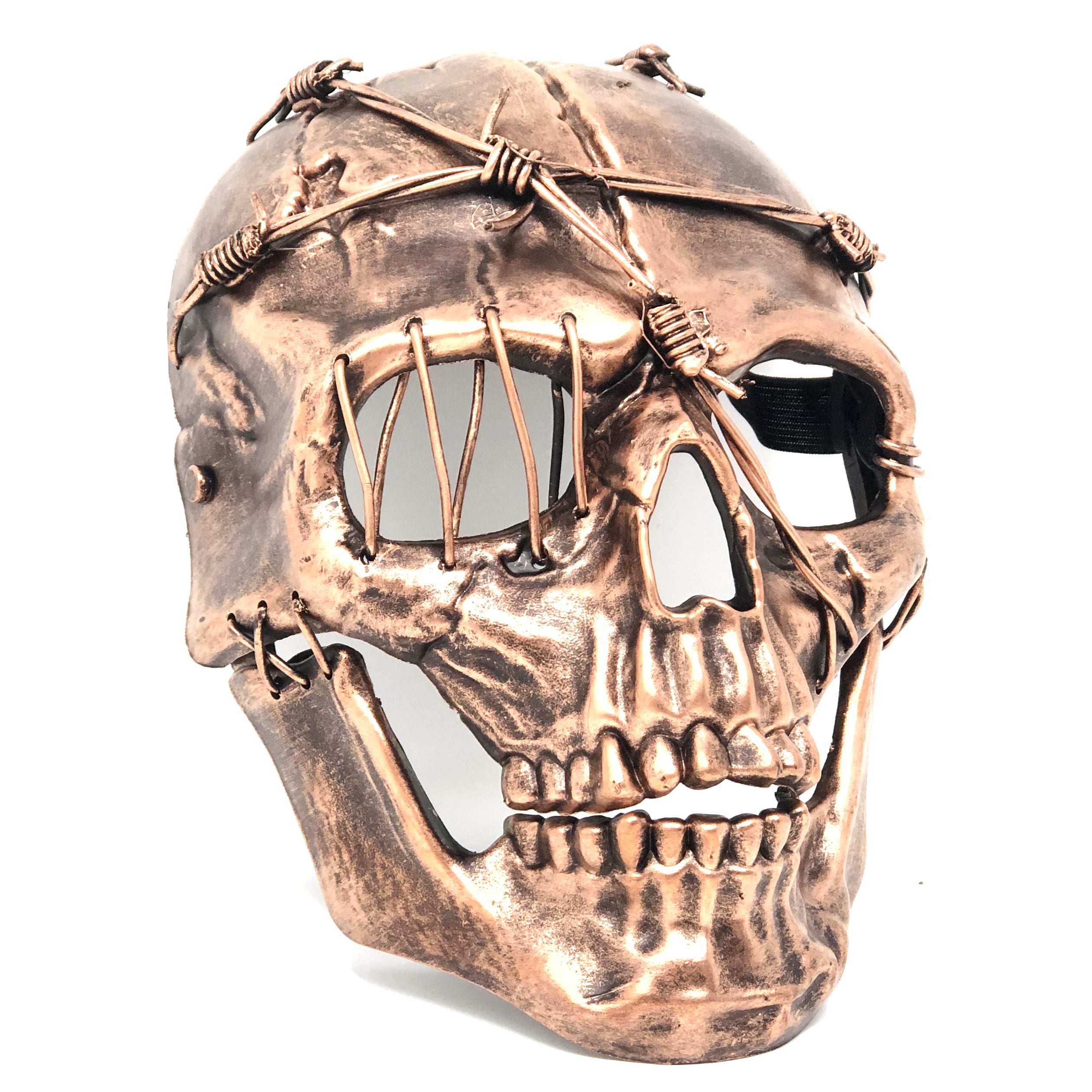 Halloween Skull Mask Scary Skeleton Costume Party Masks - Bronze