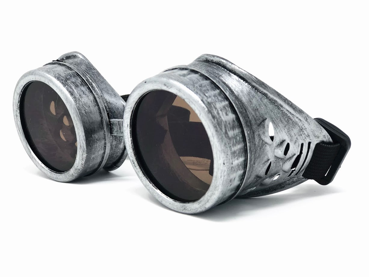 Steampunk Victorian Style Metallic Scientist Time Traveler Goggles