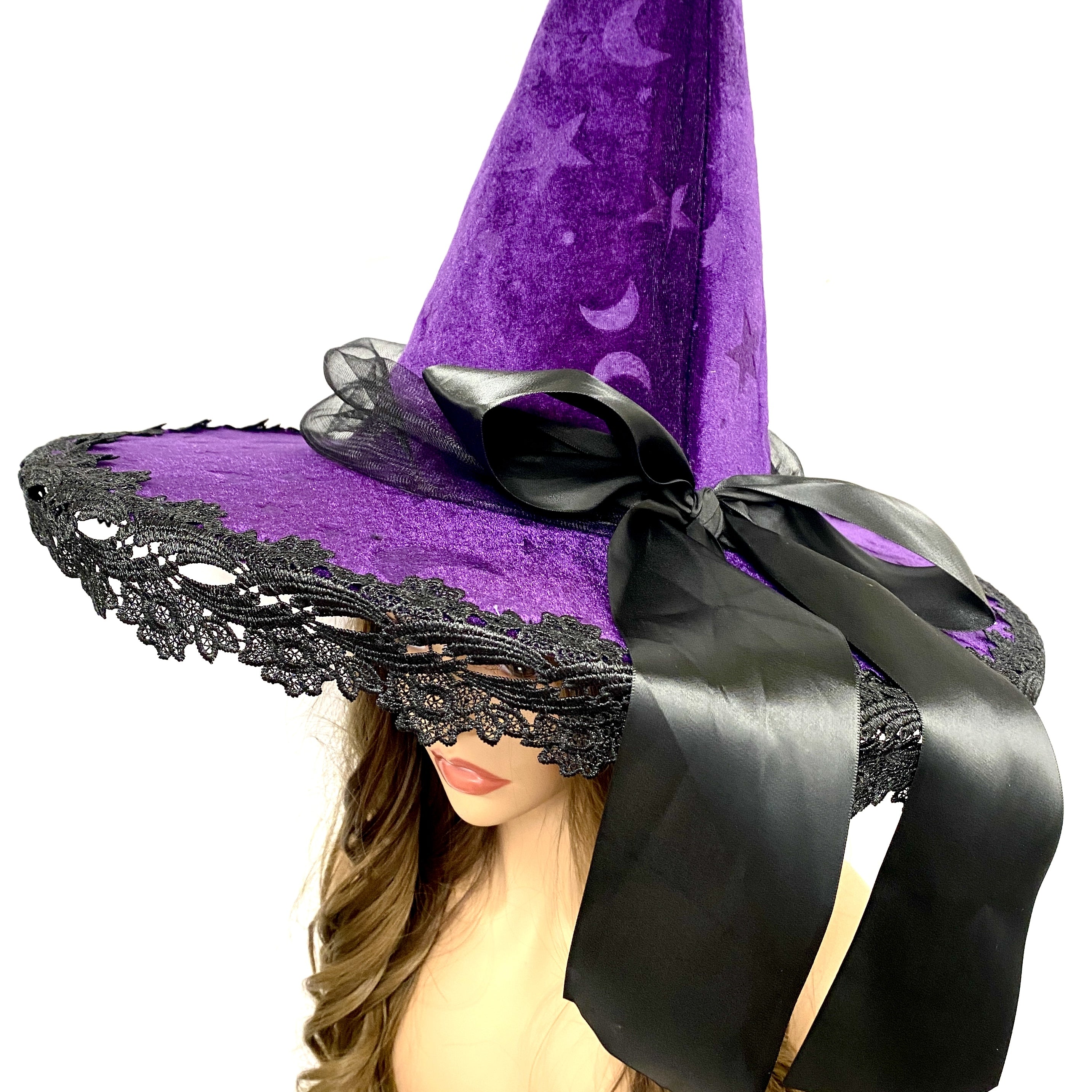 Women Costume Witch Hats for Halloween Cosplay party Hat