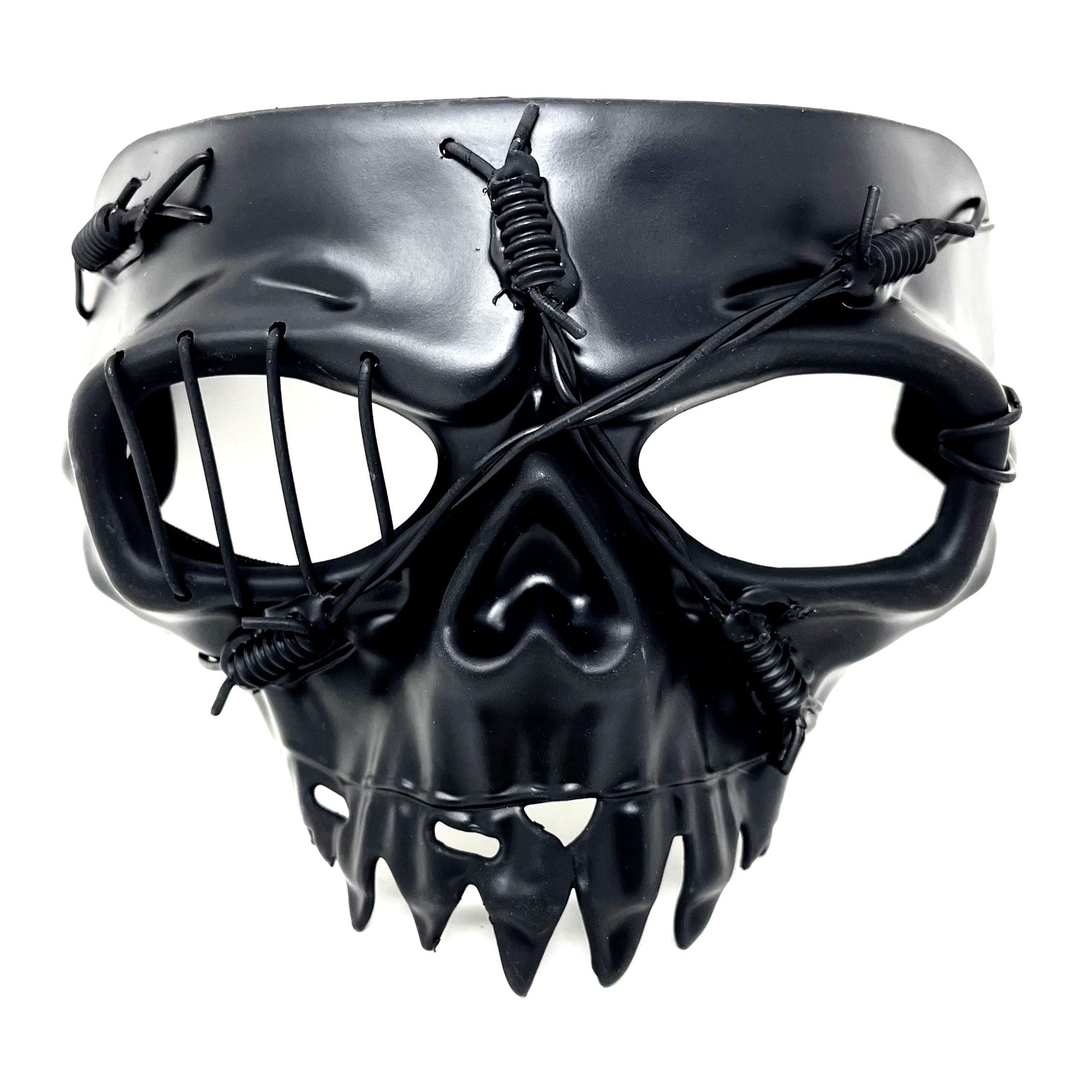black skull masquerade mask for halloween