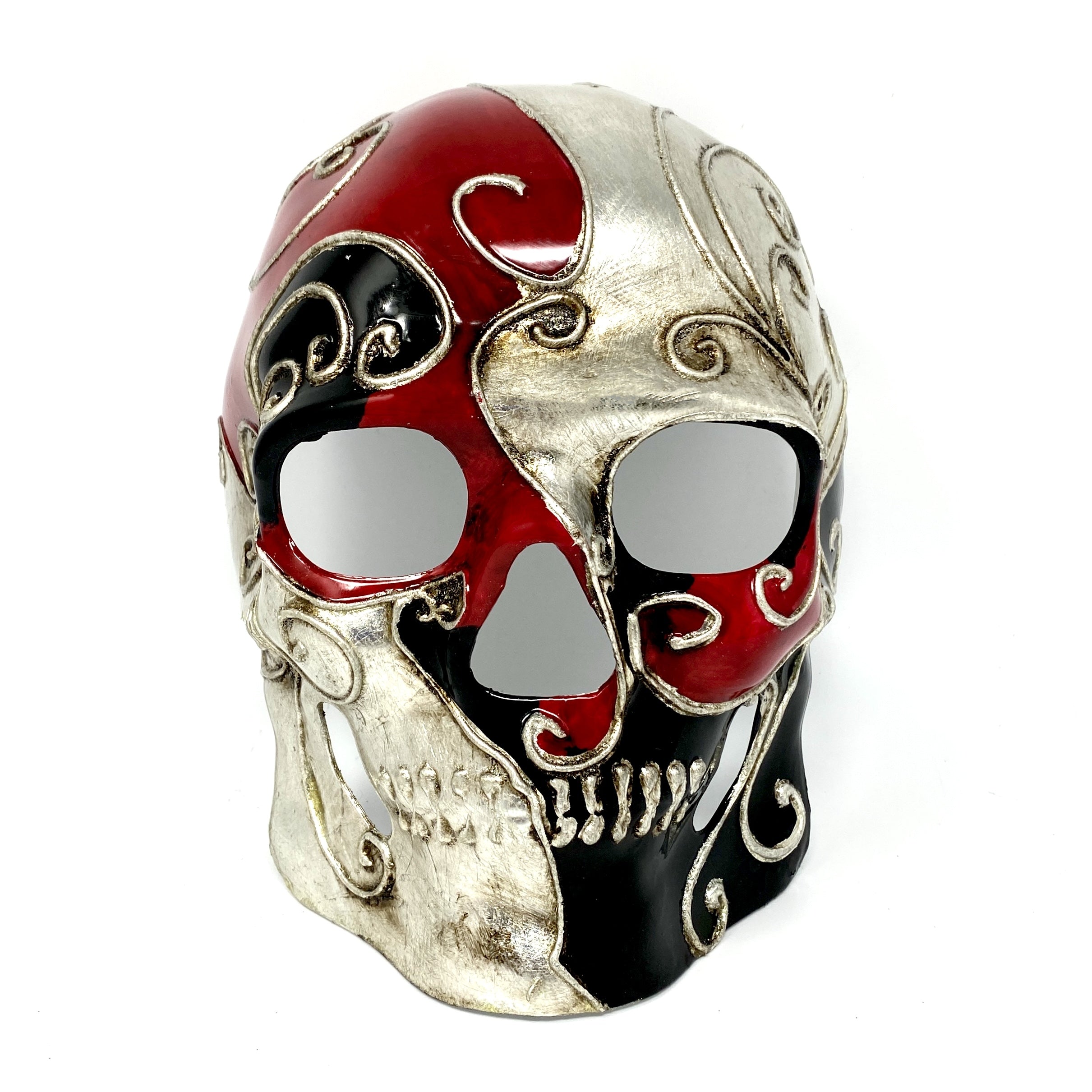 red skull devil masquerade mask for halloween