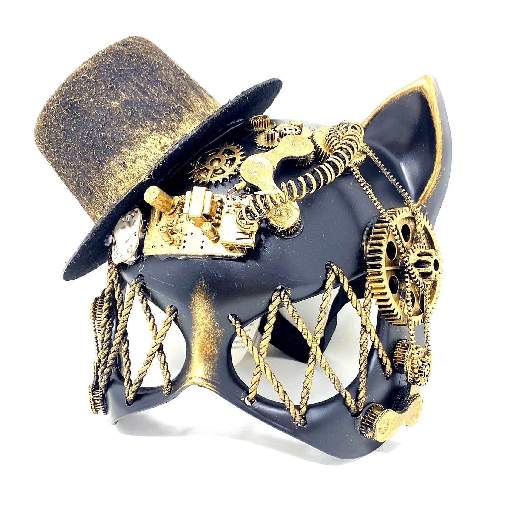 Cat Face Masquerade Mask For Halloween Venetian Mardi Gras Party Costume Masks