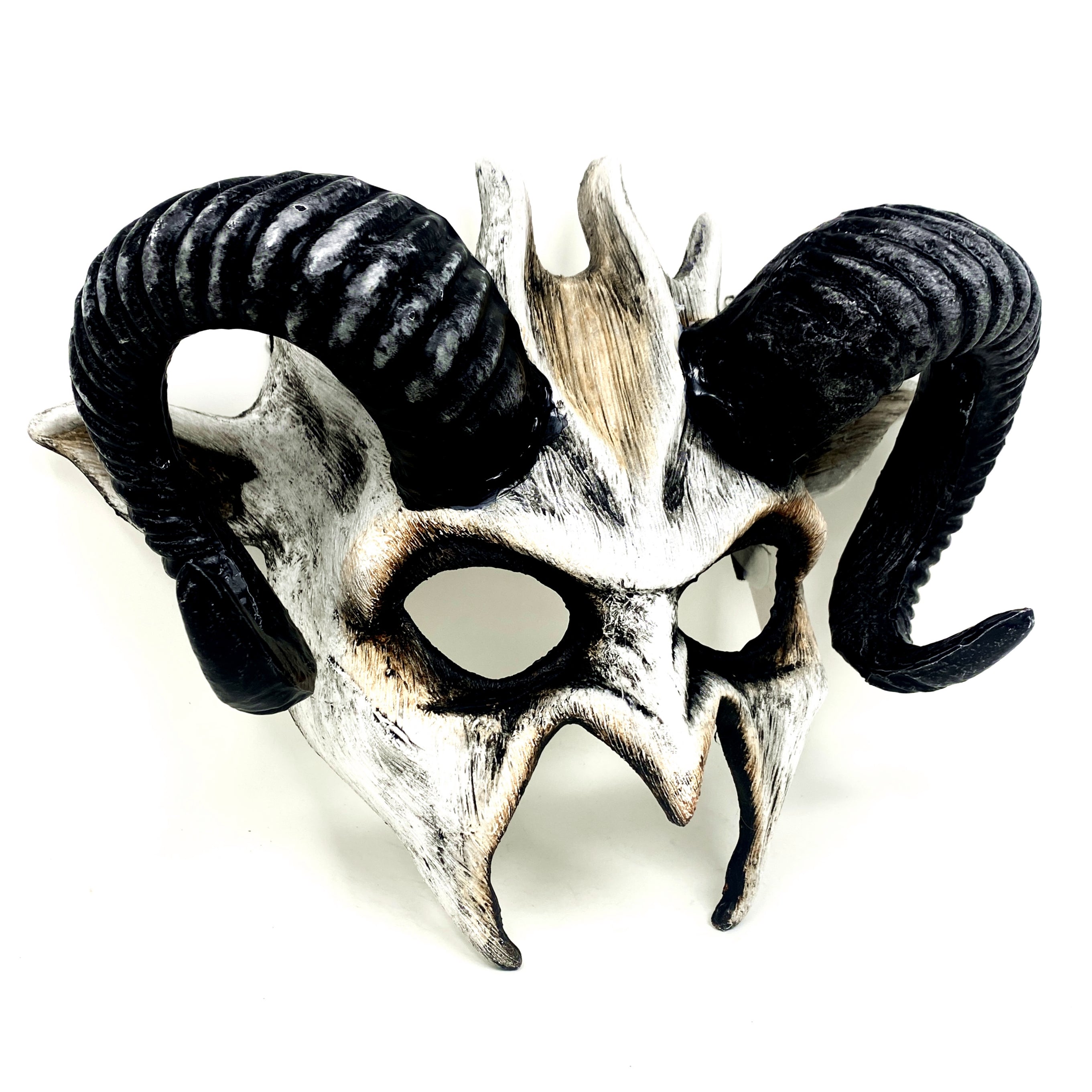 Krampus Ram Goat Masquerade Devil Horn Mask Demon Costume For Halloween