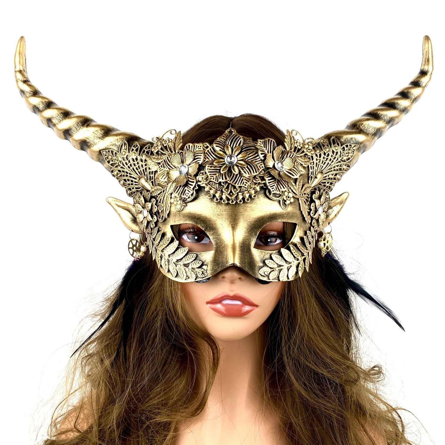 Women Horn &amp; Goat Mask