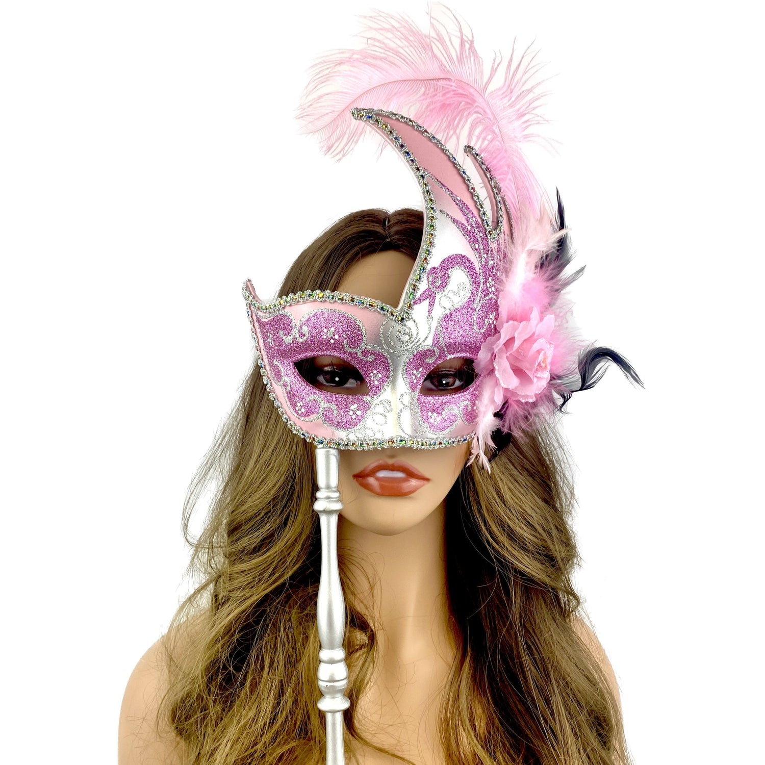 Masquerade Mask With Stick 