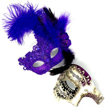 Masquerade Couple Masks, Men Women Venetian Couple Mask, For Mardi Gras Cosplay Wedding Graduation Party