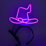 LED Light Up witch hat Headband