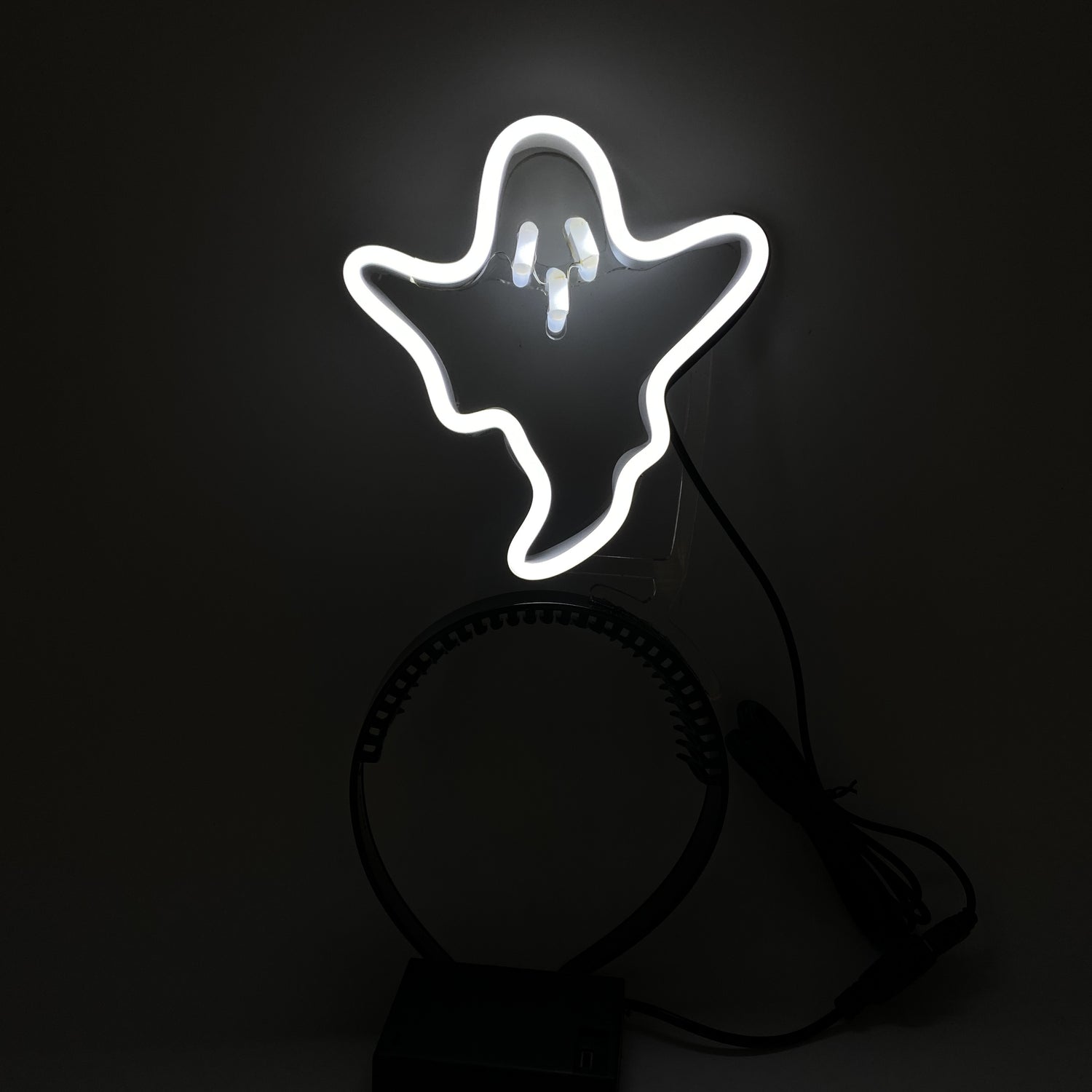 LED Light Up Cute BOO GHOST Headband