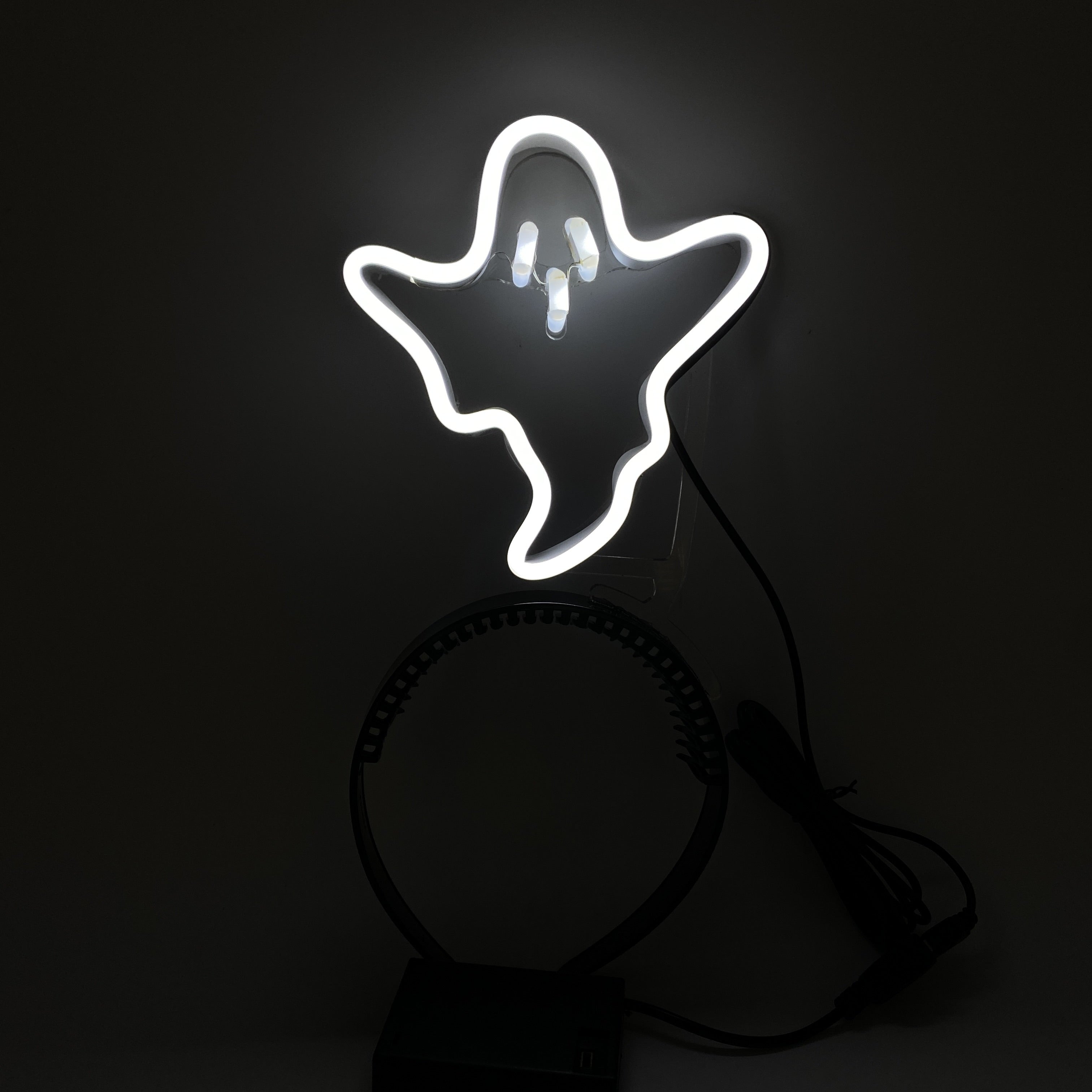 LED Light Up Cute BOO GHOST Headband