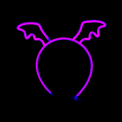 LED Light Up Devil Wings Headband