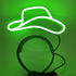 LED Light Up Cowboy Hat Headband