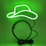 LED Light Up Cowboy Hat Headband