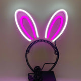 LED Light Up Bunny Ears Headband