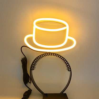 LED Light Up Top Hat Headband