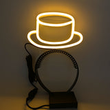 LED Light Up Top Hat Headband