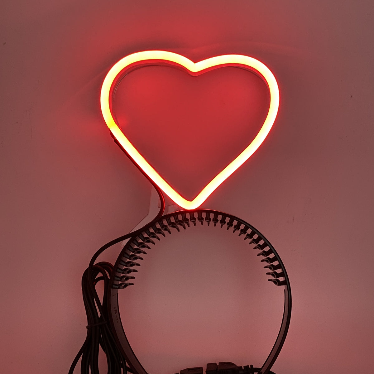 LED Light Up Heart Headband, Neon Heart Headband – Masque Party
