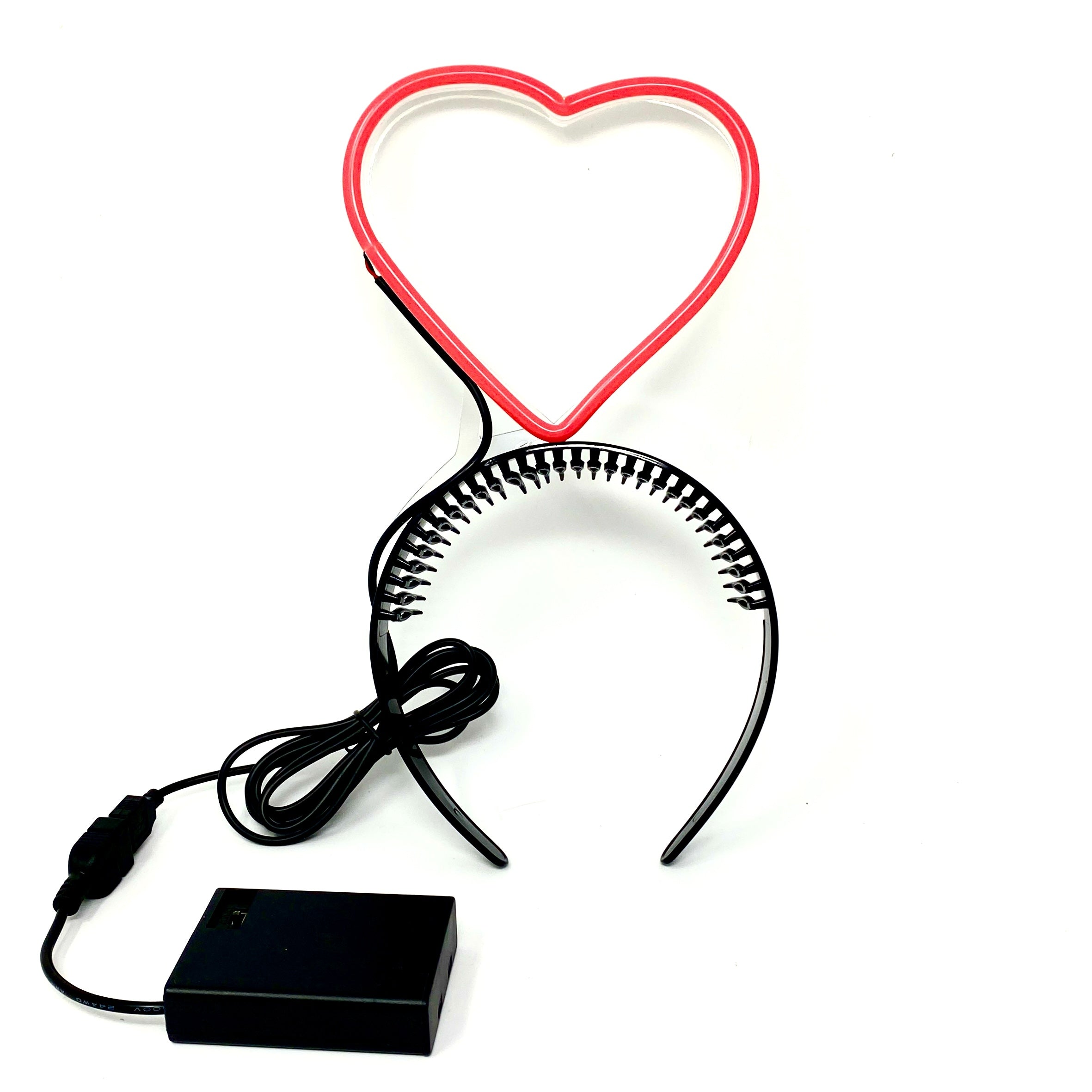 LED Light Up Heart Headband