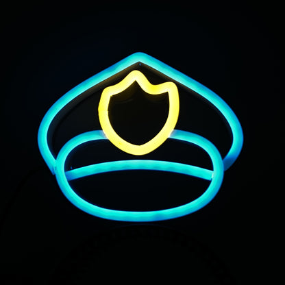 LED Light Up Police Hat Headband