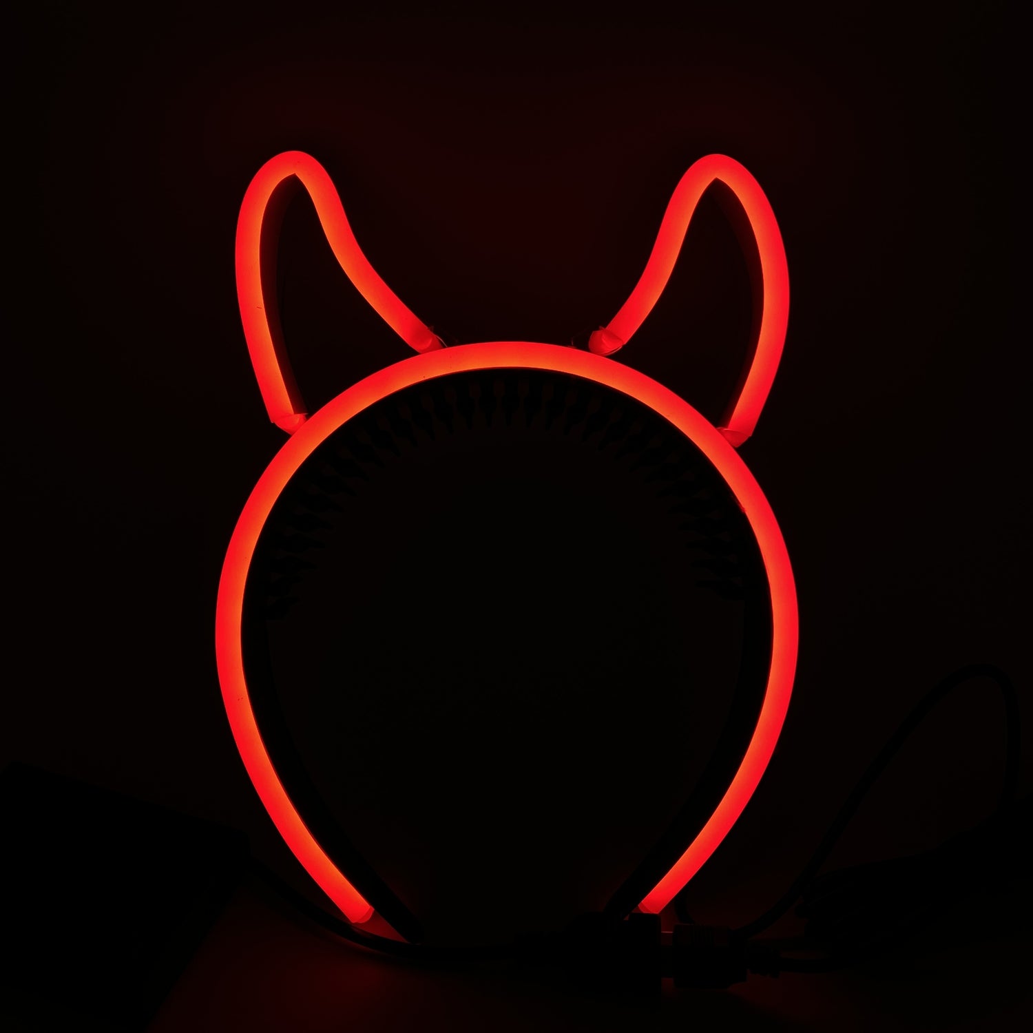 LED Light Up Devil Horn Headband