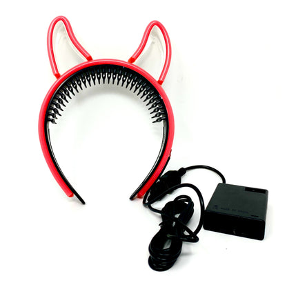 LED Light Up Devil Horn Headband