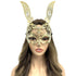 gold Women Bunny Masquerade mask