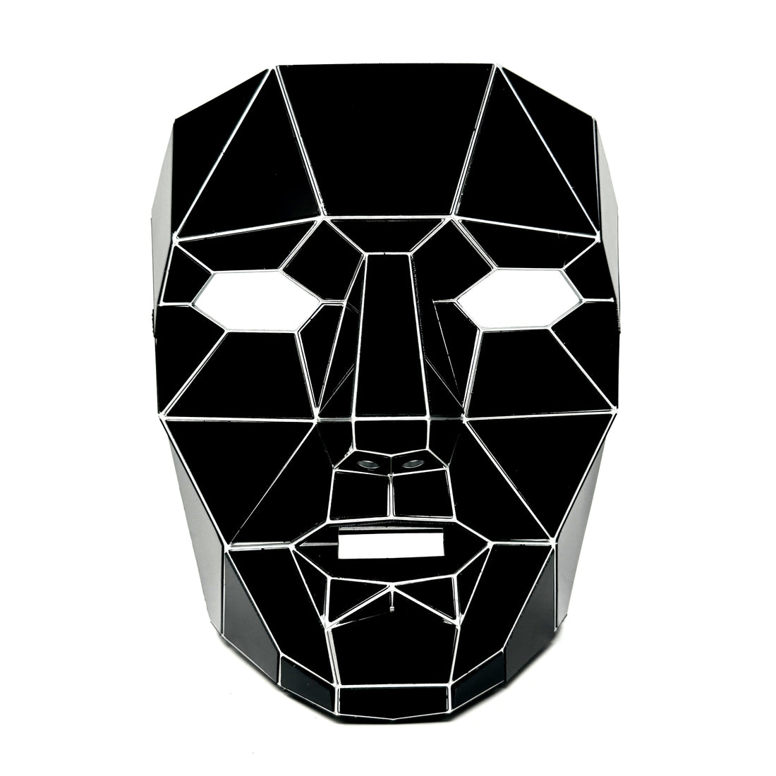 Polygon Mirror Rhinestone Masquerade Party Mask, Halloween Ball Party masks