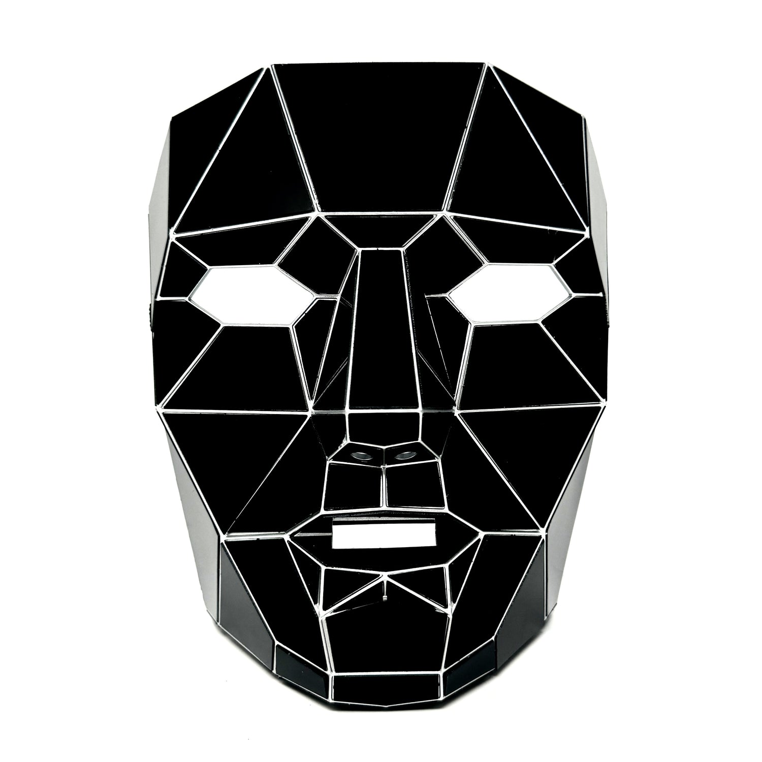 Polygon Mirror Rhinestone Masquerade Party Mask, Halloween Ball Party masks