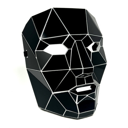 Polygon Mirror Rhinestone Masquerade Party Mask, Halloween Ball Party masks