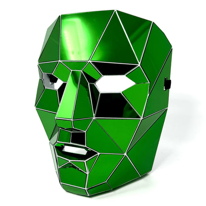 Polygon Mirror Rhinestone Masquerade Party Mask, Halloween Ball Party masks